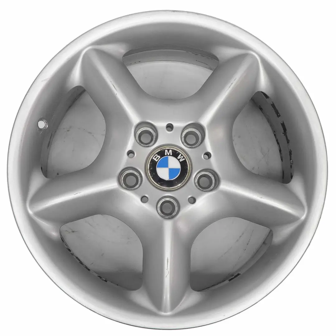 Argento Cerchio AlluMini o Alufelge 17" Raggi a Stella 57 7,5J Et per BMW X5 E53 con numero di parte 1096159 BMW X5 E53 Argento Cerchio AlluMini o Alufelge 17" Raggi a Stella 57 7,5J Et - SKU 1096159-6 - Numero di parte 1096159