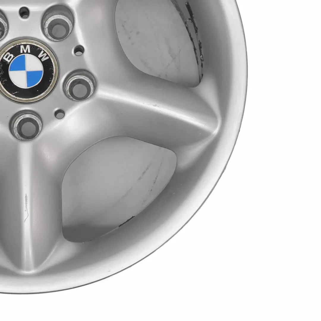 BMW X5 E53 Argent Jantes Alu Alliage 17" Rayons en etoile 57 7,5J ET:40 - SKU 1096159-6 - Numéro de pièce 1096159