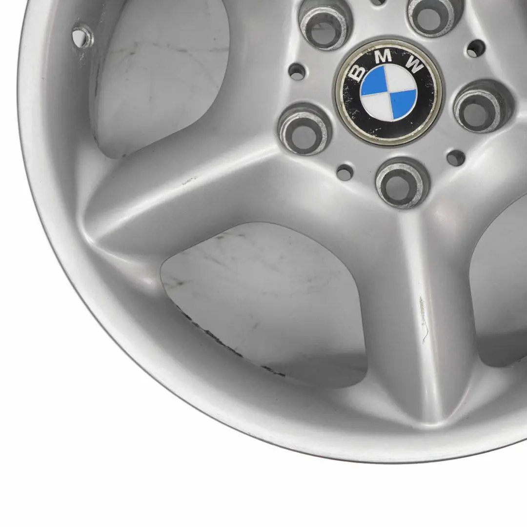 BMW X5 E53 Argent Jantes Alu Alliage 17" Rayons en etoile 57 7,5J ET:40 - SKU 1096159-6 - Numéro de pièce 1096159
