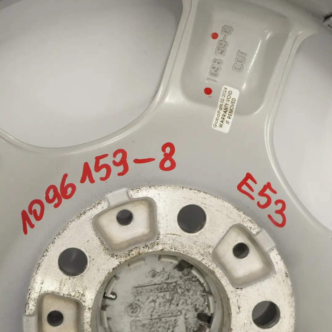 Alloy Rim 17" 7,5J ET:40 with Tyre 235/65 R17 Star Spoke 57 to BMW X5 E53 Wheel with Part number 1096159 BMW X5 E53 Wheel Alloy Rim 17" 7,5J ET:40 with Tyre 235/65 R17 Star Spoke 57 - SKU 1096159-8 - Part number 1096159