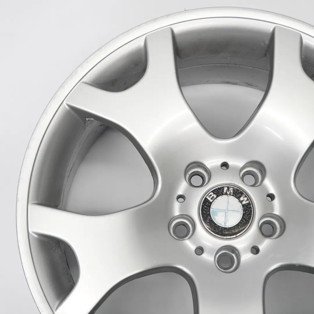 Alloy Rim 19" V spoke 63 10J ET:45 to BMW X5 SERIES E53 Rear Silver Wheel with Part number 1096228 BMW X5 SERIES E53 Rear Silver Wheel Alloy Rim 19" V spoke 63 10J ET:45 - SKU 1096228-2 - Part number 1096228
