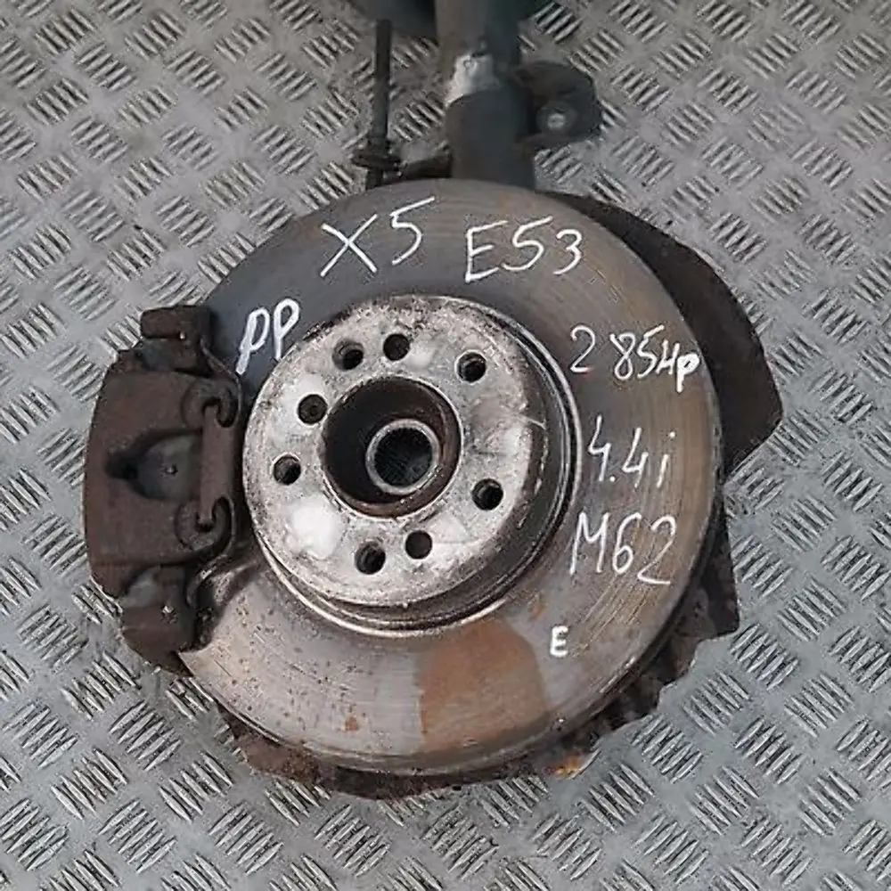 BMW X5 Series E53 FRONT RIGHT LEG SUSPENSION AXLE BRAKE DISC HUB COMPLETE SET - SKU 1096272 - Part number 31311096272