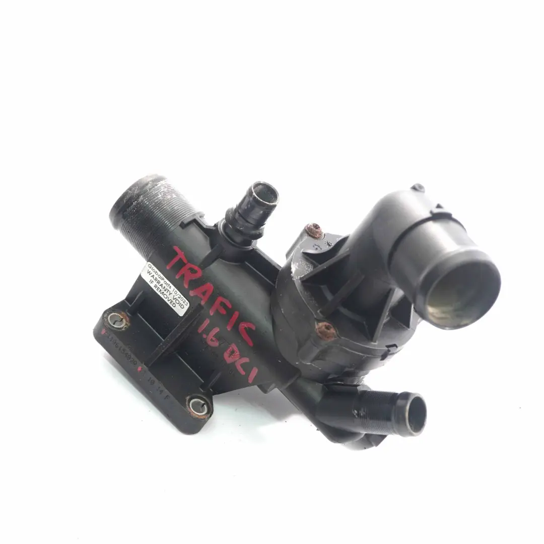 Termostato Alloggiamento per Renault Trafic III Opel Vivaro B 1.6 DCi con numero di parte 110615482R Renault Trafic III Opel Vivaro B 1.6 DCi Termostato Alloggiamento - SKU 110615482R - Numero di parte 110615482R