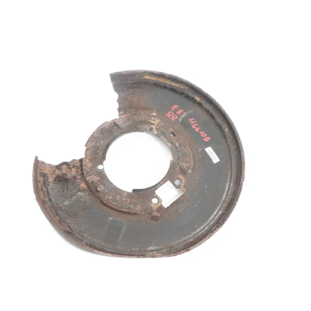 Schutzblech Deckel Hinten Rechts Bremsen Abdeckung für BMW X3 E83 mit Teilenummer 1166108 BMW X3 E83 Schutzblech Deckel Hinten Rechts Bremsen Abdeckung - SKU 1166108 - Teilenummer 1166108
