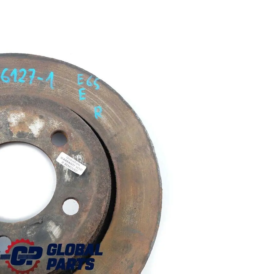 BMW 7 Series E65 E66 Rear Left Right Wheel N/O/S Brake Disc Ventilated 324X20 - SKU 1166127-1 - Part number 1166127