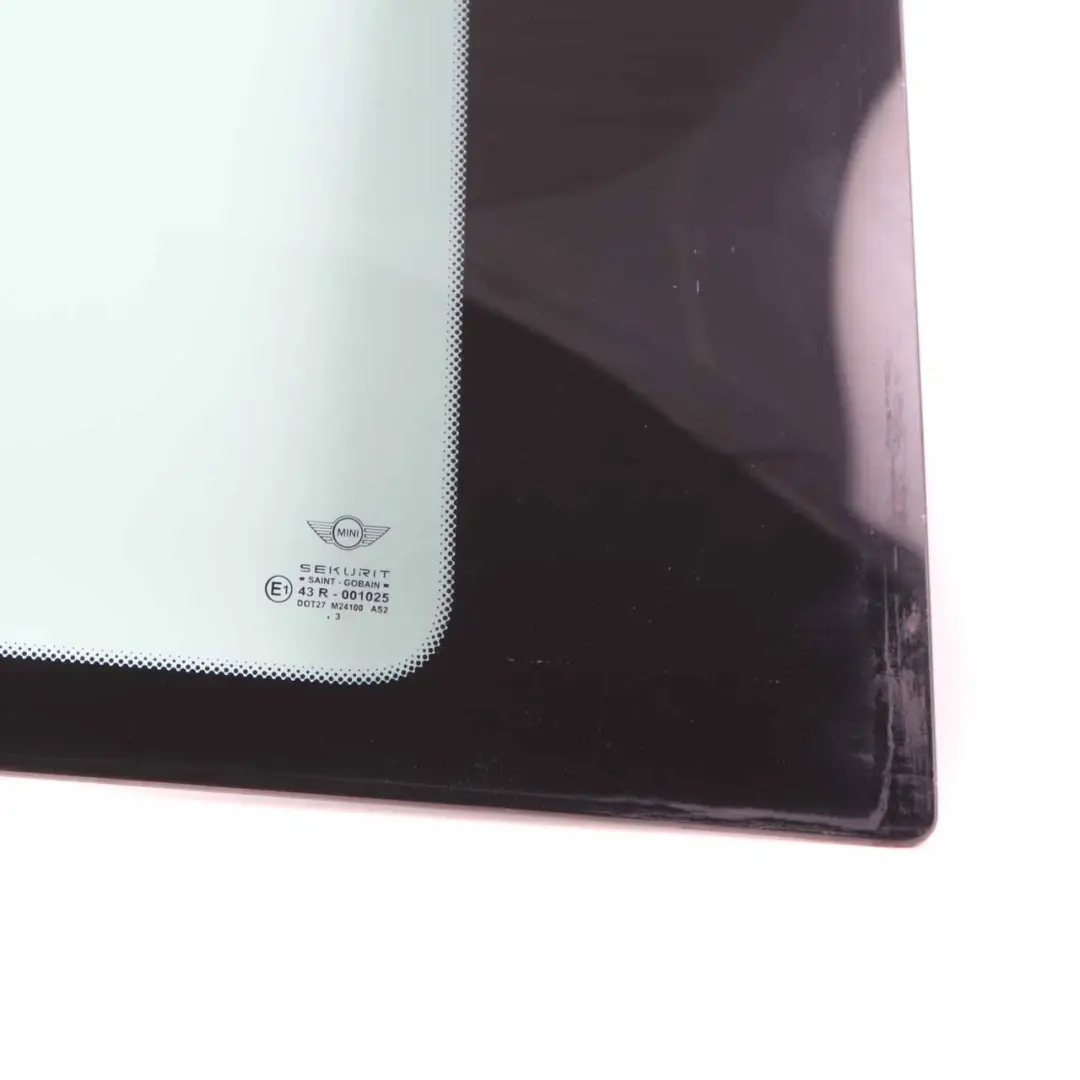 Szyba Boczna AS2 Zielona Prawy Tył do Mini Cooper R50 R53 o numerze 1166579 Mini Cooper R50 R53 Szyba Boczna AS2 Zielona Prawy Tył - SKU 1166579-1 - Numer Części 1166579