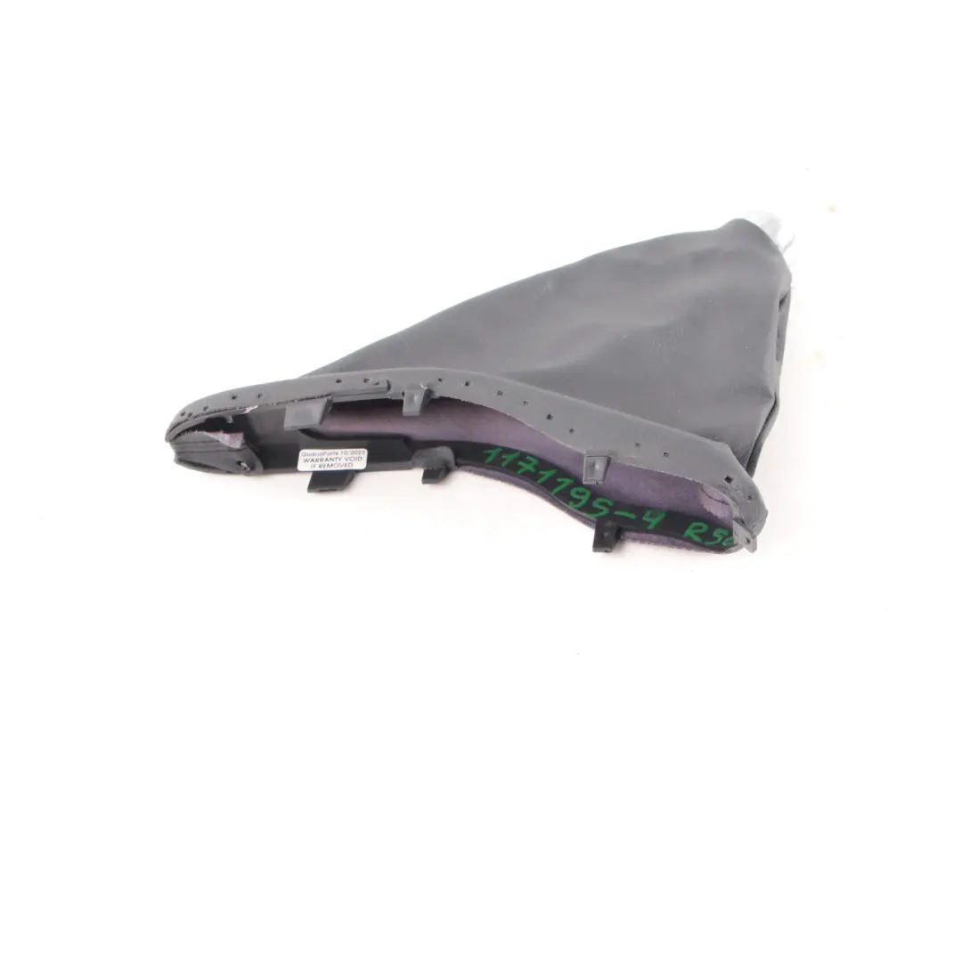 Handbrake Lever Cover Trim Black to Mini R50 R52 R53 with Part number 1171195 Mini R50 R52 R53 Handbrake Lever Cover Trim Black - SKU 1171195-4 - Part number 1171195