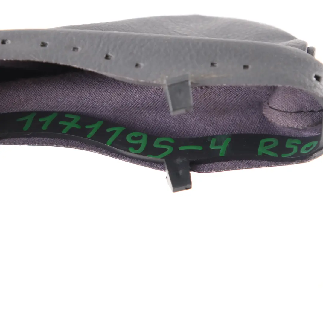 Handbrake Lever Cover Trim Black to Mini R50 R52 R53 with Part number 1171195 Mini R50 R52 R53 Handbrake Lever Cover Trim Black - SKU 1171195-4 - Part number 1171195