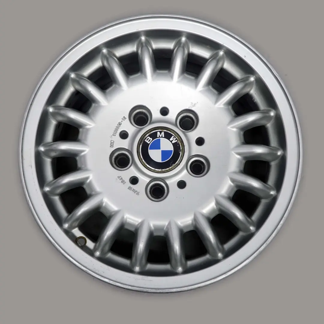Alloy Wheel Rim 15" 7J ET:47 Sports Spoke Styling 13 to BMW E36 Silver with Part number 1180069 BMW E36 Silver Alloy Wheel Rim 15" 7J ET:47 Sports Spoke Styling 13 - SKU 1180069-2 - Part number 1180069