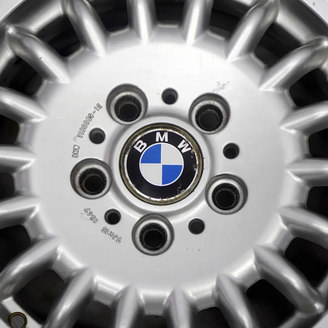 Alloy Wheel Rim 15" 7J ET:47 Sports Spoke Styling 13 to BMW E36 Silver with Part number 1180069 BMW E36 Silver Alloy Wheel Rim 15" 7J ET:47 Sports Spoke Styling 13 - SKU 1180069-2 - Part number 1180069