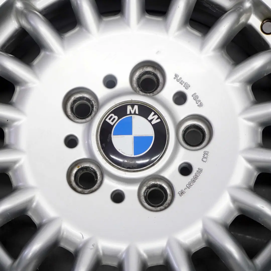 Alloy Wheel Rim 15" 7J ET:47 Sports Spoke Styling 13 to BMW E36 Silver with Part number 1180069 BMW E36 Silver Alloy Wheel Rim 15" 7J ET:47 Sports Spoke Styling 13 - SKU 1180069-3 - Part number 1180069