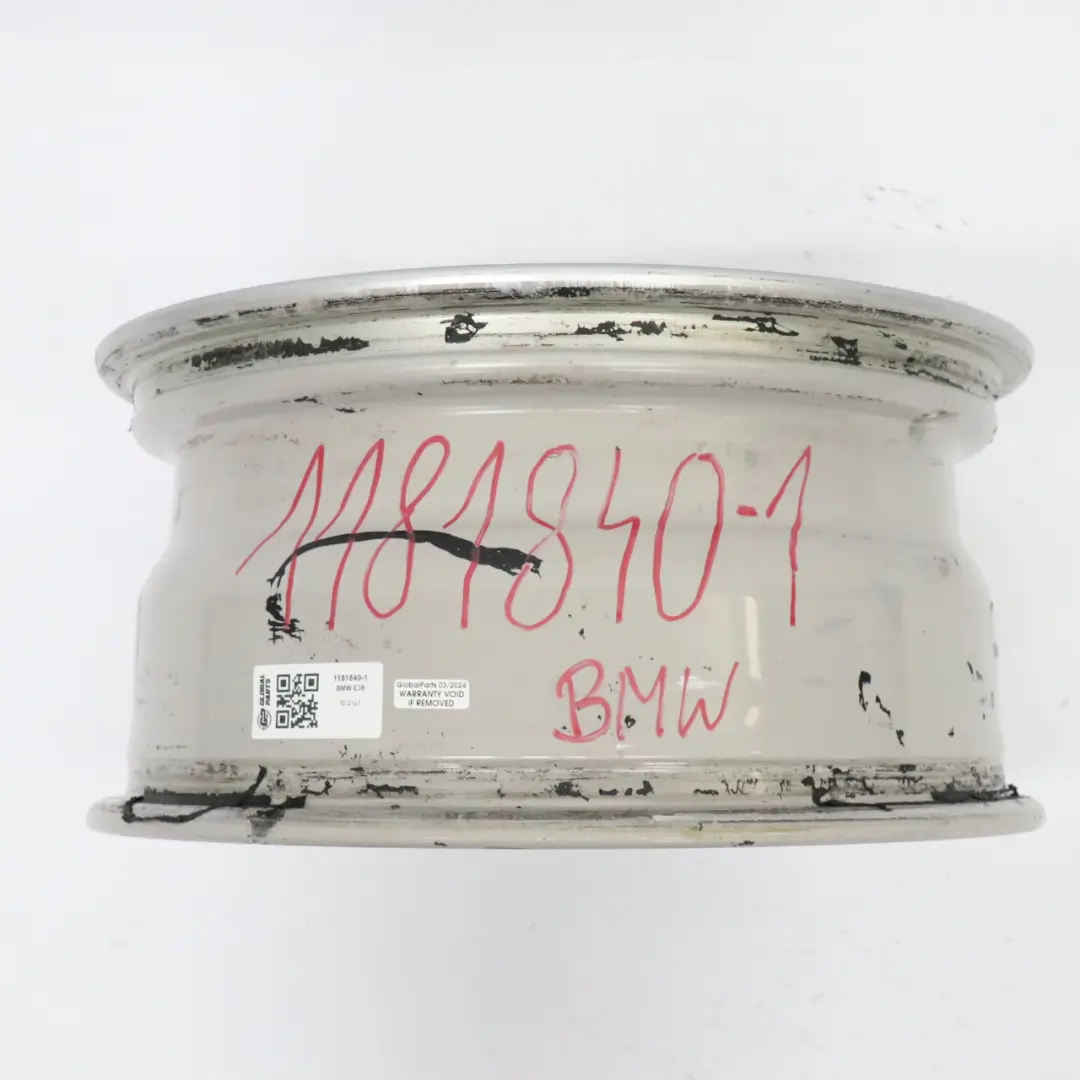 BMW E38 Srebrna Felga Aluminiowa 16" Styling 6 7.5J ET:20 - SKU 1181840-1 - Numer Części 1181840
