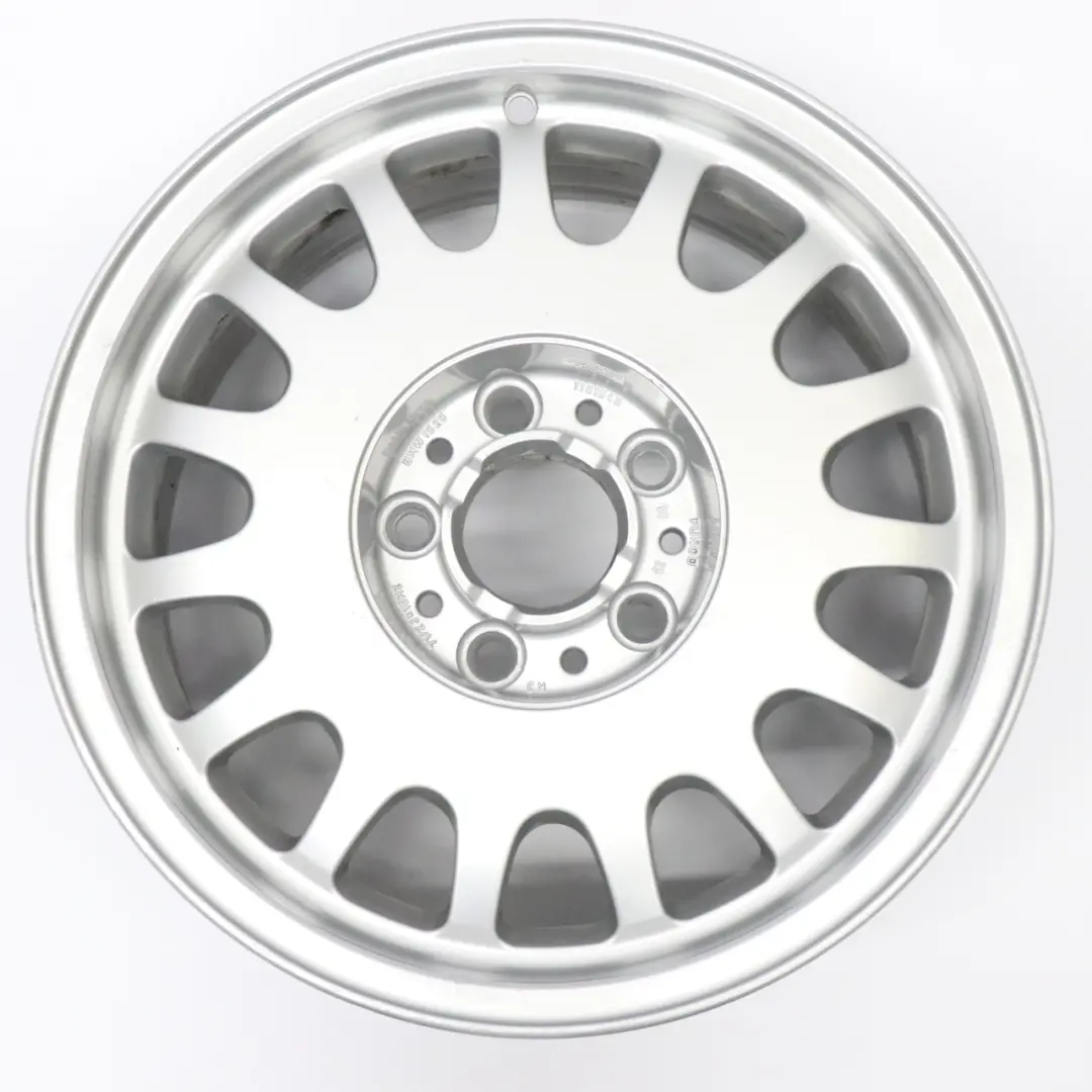 Alloy Wheel Rim 16" Styling 6 7.5J ET:20 to BMW E38 Silver with Part number 1181840 BMW E38 Silver Alloy Wheel Rim 16" Styling 6 7.5J ET:20 - SKU 1181840-3 - Part number 1181840