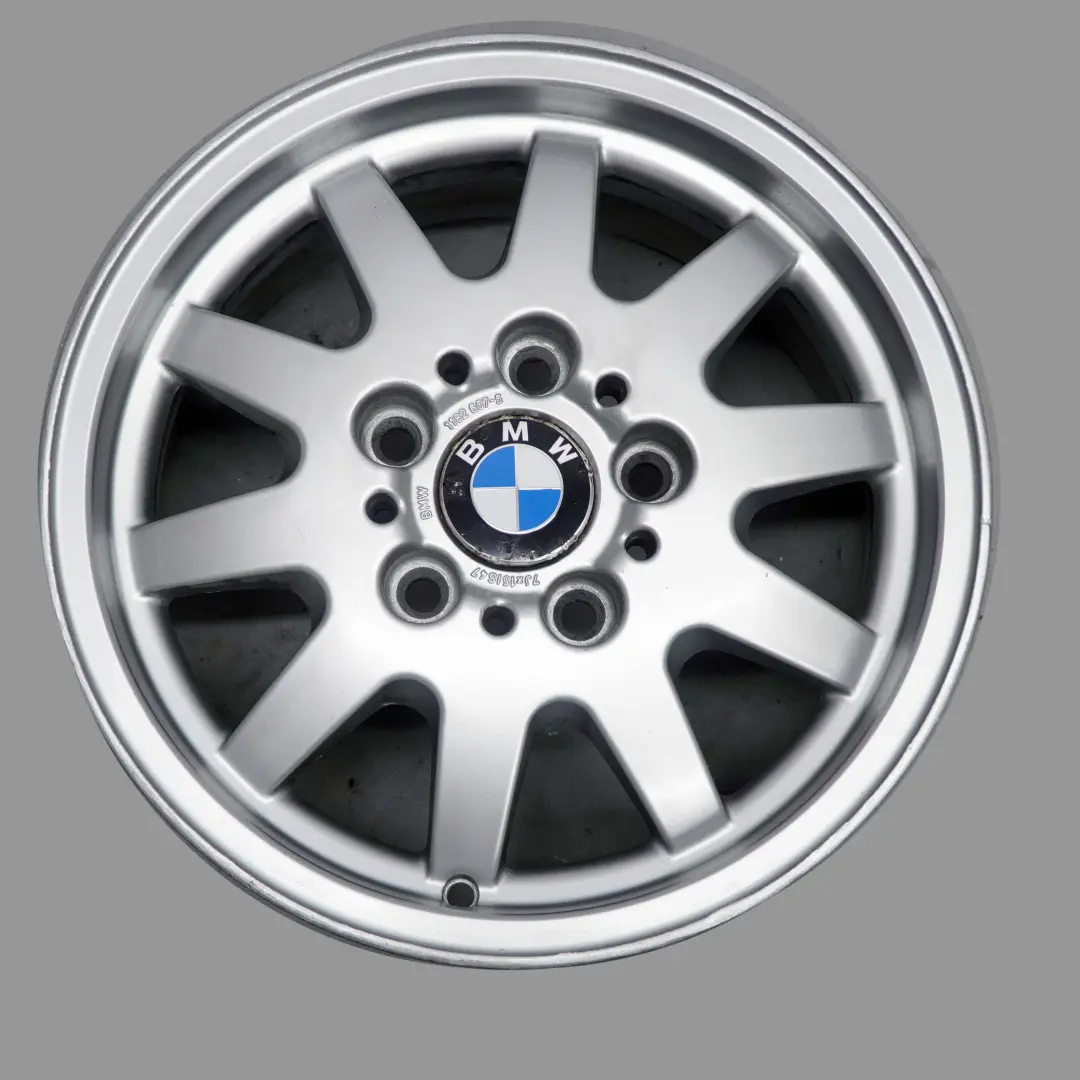 BMW 3 er E36 E46 Silber Alu Felge Alufelge 15" 7J ET:47 Styling 28 - SKU 1182607-1 - Teilenummer 1182607
