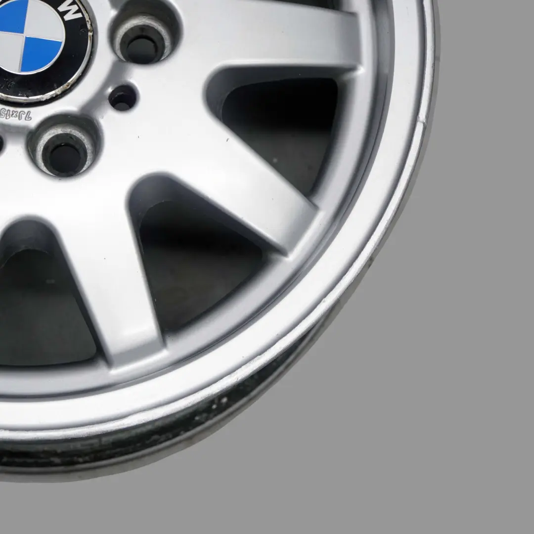 BMW 3 er E36 E46 Silber Alu Felge Alufelge 15" 7J ET:47 Styling 28 - SKU 1182607-1 - Teilenummer 1182607