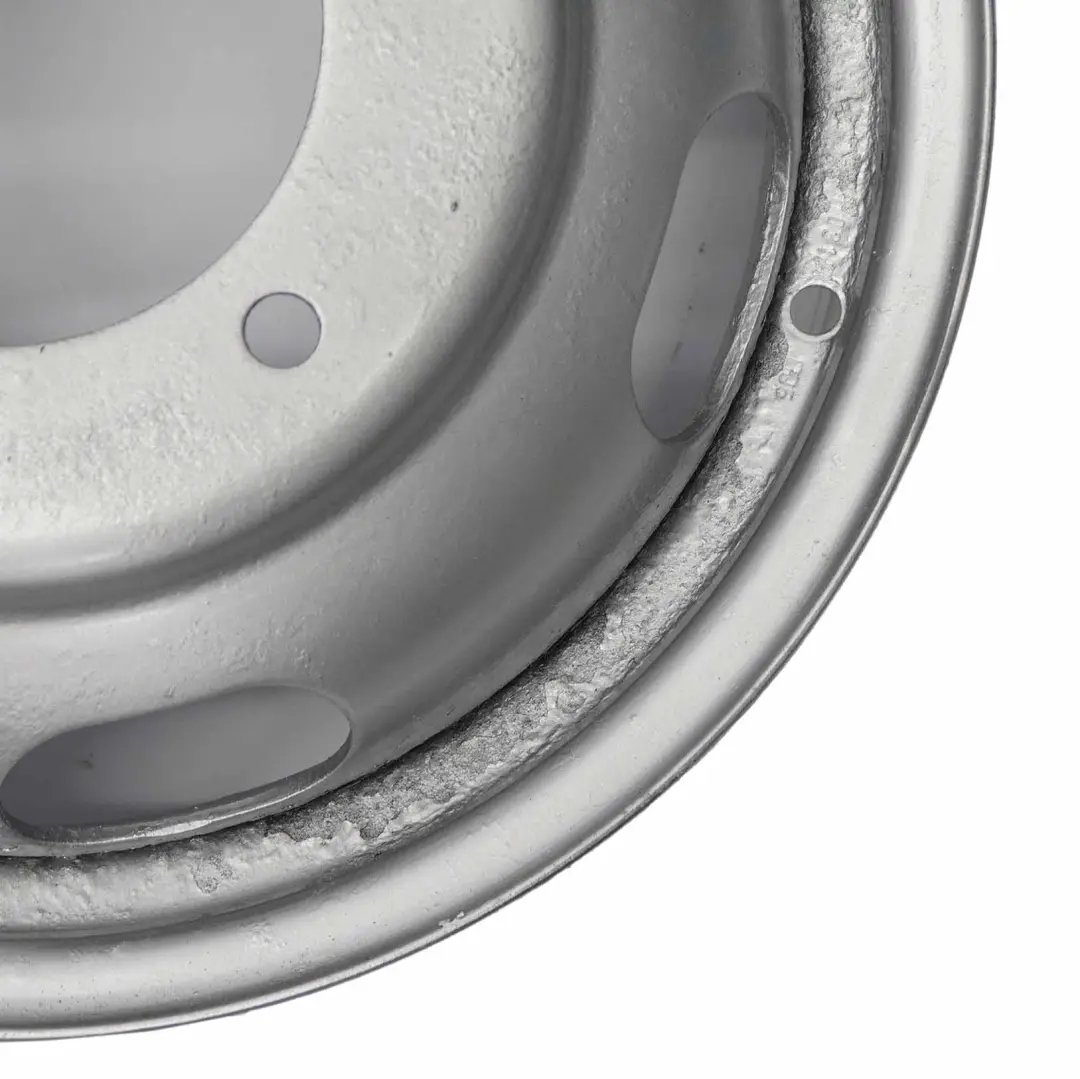 Silber Stahlfelge 16" ET:105,5 5J für Ford Transit mit Teilenummer 1217314 Ford Transit Silber Stahlfelge 16" ET:105,5 5J - SKU 1217314 - Teilenummer 1217314