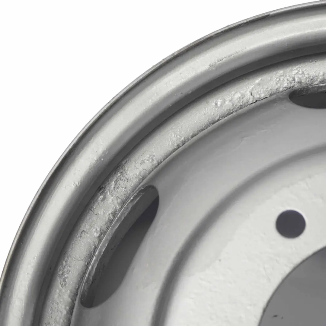 Argento Cerchio in acciaio 16" ET:105,5 5J per Ford Transit con numero di parte 1217314 Ford Transit Argento Cerchio in acciaio 16" ET:105,5 5J - SKU 1217314 - Numero di parte 1217314