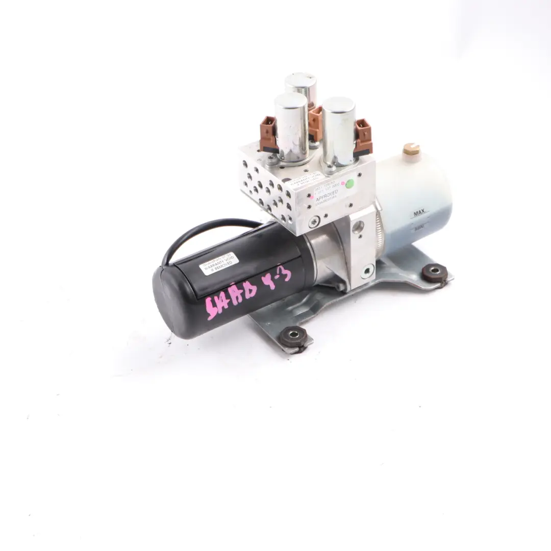 MK2 Convertible Hydraulic Lift Pump Folding Top Roof Unit to Saab 9-3 with Part number 12211070000 Saab 9-3 MK2 Convertible Hydraulic Lift Pump Folding Top Roof Unit - SKU 12211070000 - Part number 12211070000