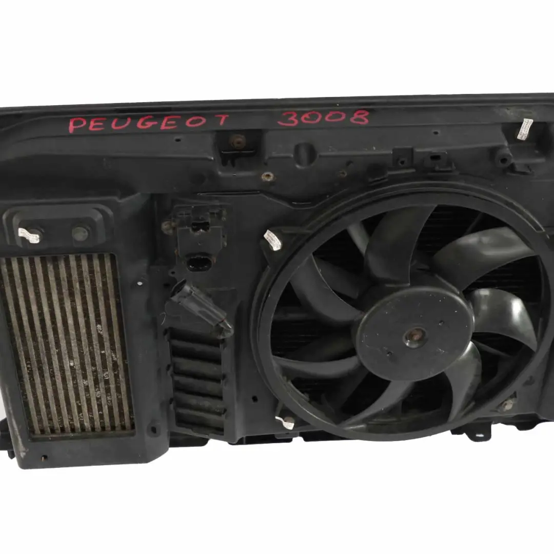 Radiator Pack Engine Cooling Fan Shroud Coolant Unit to Peugeot 3008 with Part number 1253K4 Peugeot 3008 Radiator Pack Engine Cooling Fan Shroud Coolant Unit - SKU 1253K4 - Part number 1253K4