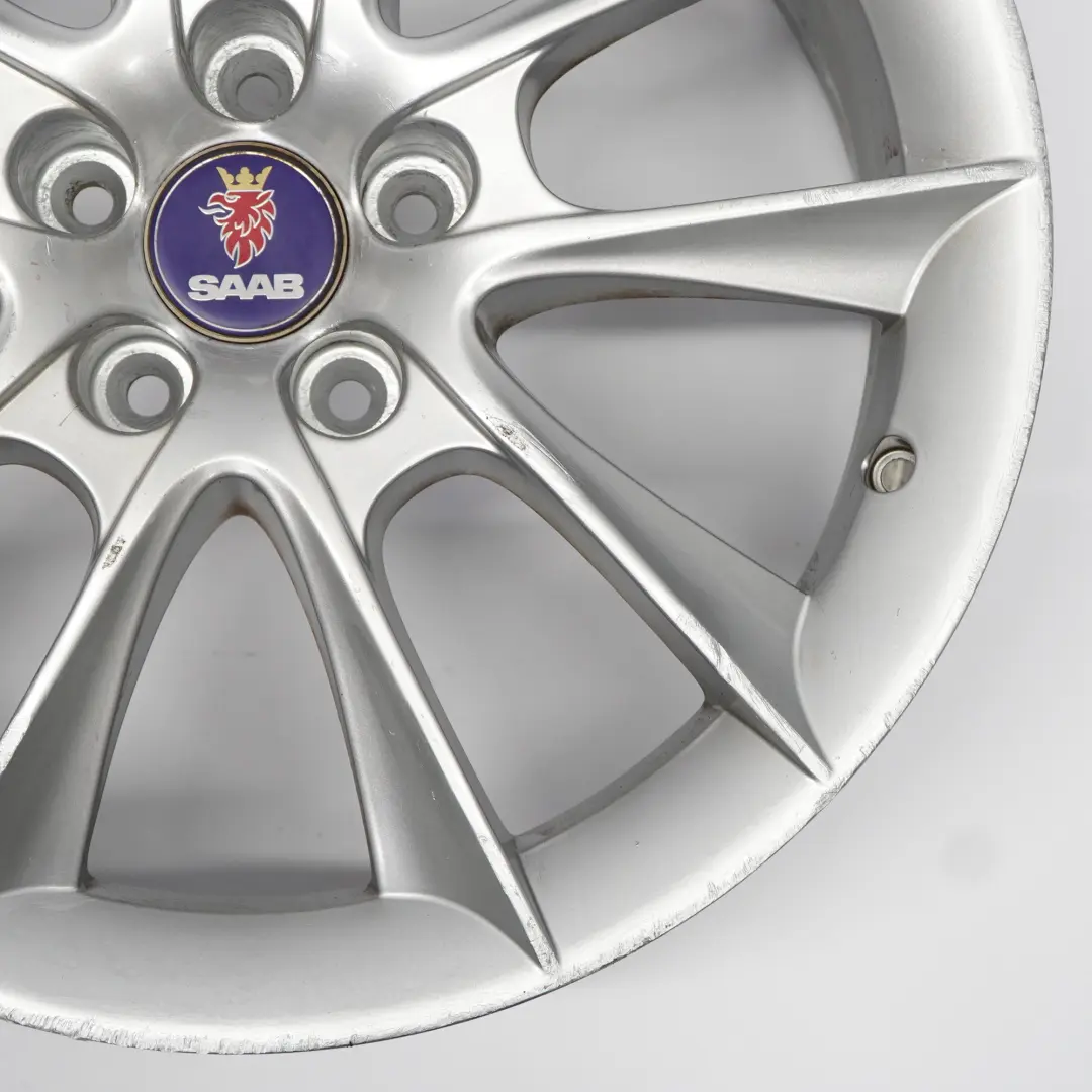 Alloy Rim 18" ET:41 7.5J to Saab 9-3 Silver Wheel with Part number 12763042 Saab 9-3 Silver Wheel Alloy Rim 18" ET:41 7.5J - SKU 12763042-1 - Part number 12763042