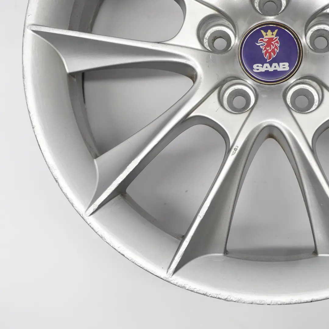 llanta de aleación de plata 18 "ET:41 7.5J para Saab 9-3 con número de pieza 12763042 Saab 9-3 llanta de aleación de plata 18 "ET:41 7.5J - SKU 12763042-1 - Número de pieza 12763042