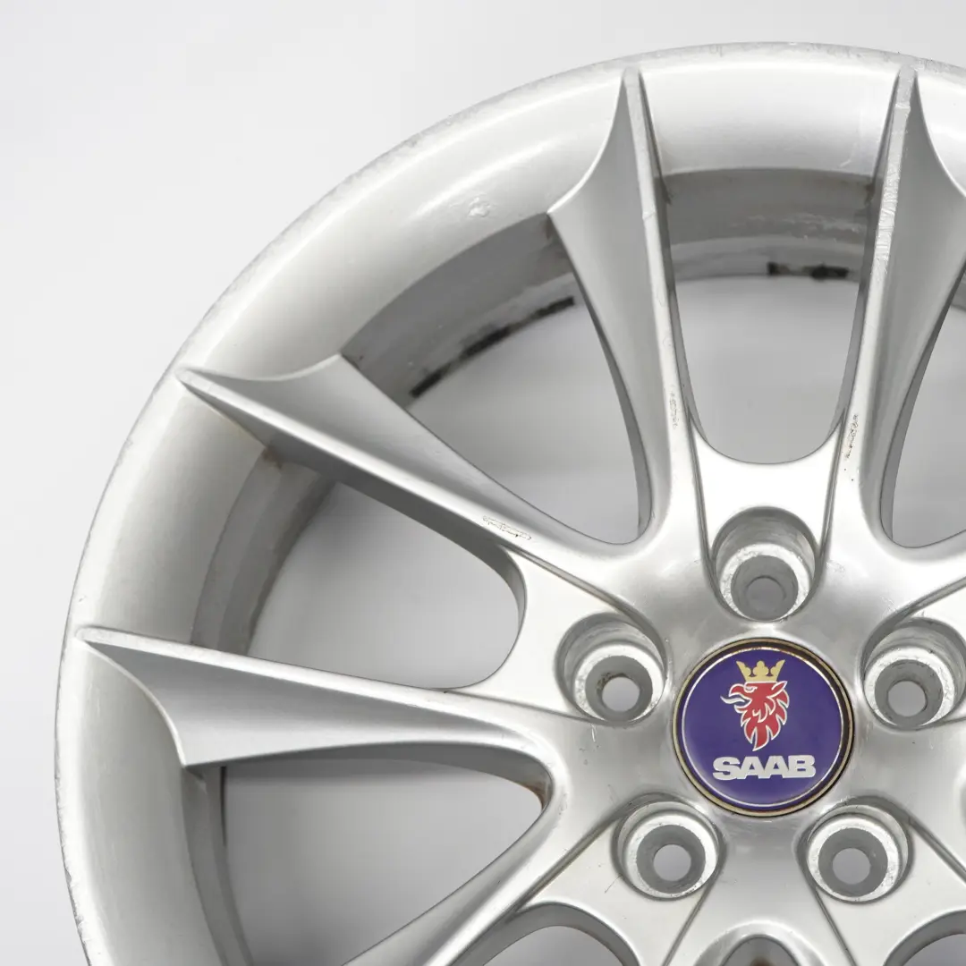 Alloy Rim 18" ET:41 7.5J to Saab 9-3 Silver Wheel with Part number 12763042 Saab 9-3 Silver Wheel Alloy Rim 18" ET:41 7.5J - SKU 12763042-1 - Part number 12763042