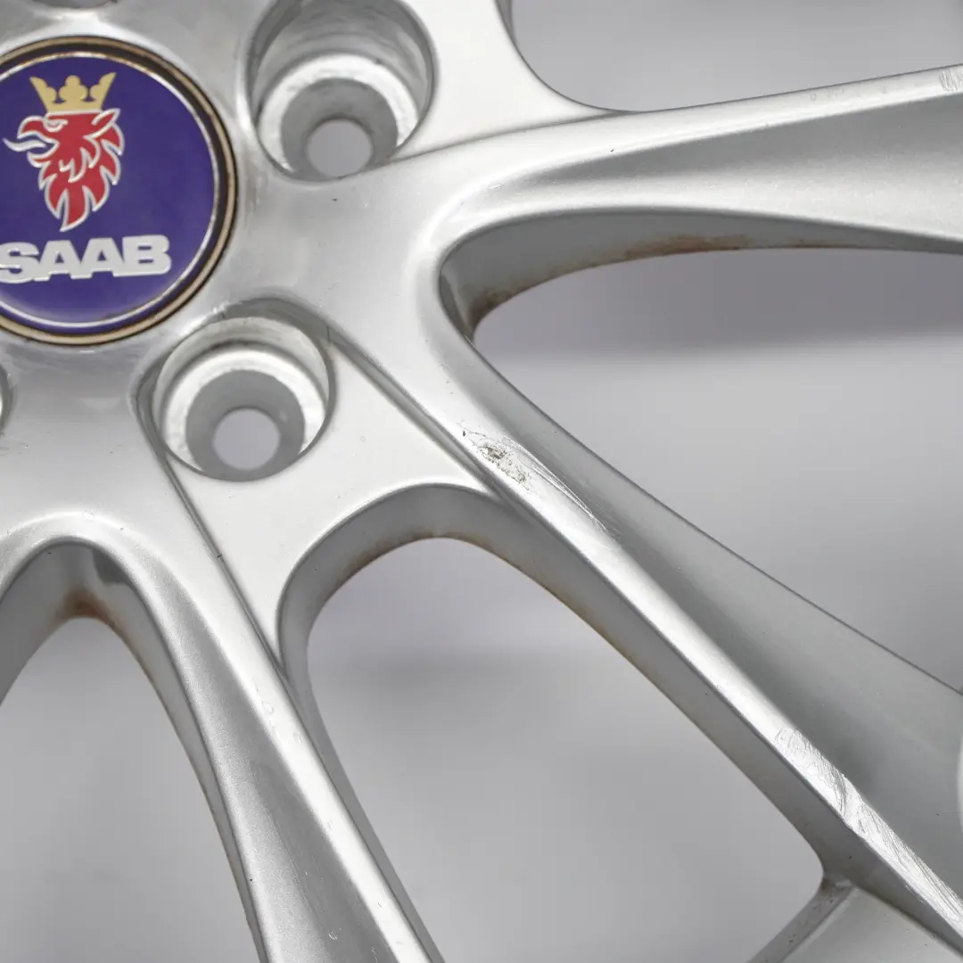 Alloy Rim 18" ET:41 7.5J to Saab 9-3 Silver Wheel with Part number 12763042 Saab 9-3 Silver Wheel Alloy Rim 18" ET:41 7.5J - SKU 12763042-1 - Part number 12763042