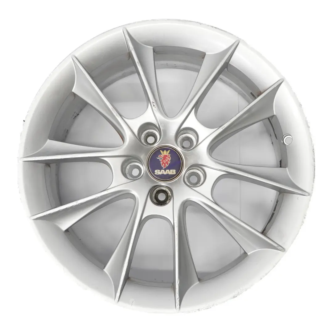 Alloy Rim 18" ET:41 7.5J to Saab 9-3 Silver Wheel with Part number 12763042 Saab 9-3 Silver Wheel Alloy Rim 18" ET:41 7.5J - SKU 12763042-2 - Part number 12763042