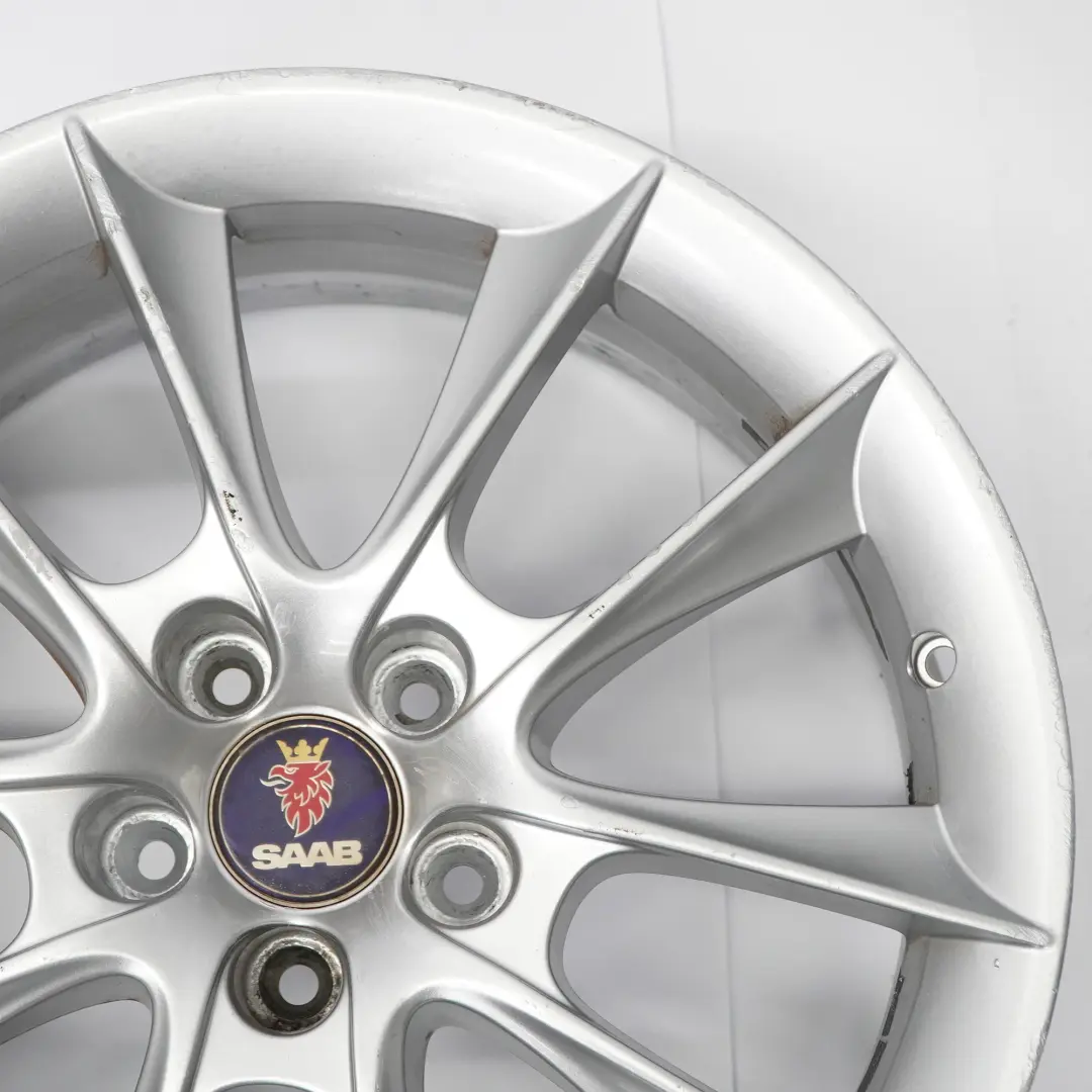 Saab 9-3 Silberne Leicht metall felge 18" ET:41 7.5J - SKU 12763042-2 - Teilenummer 12763042