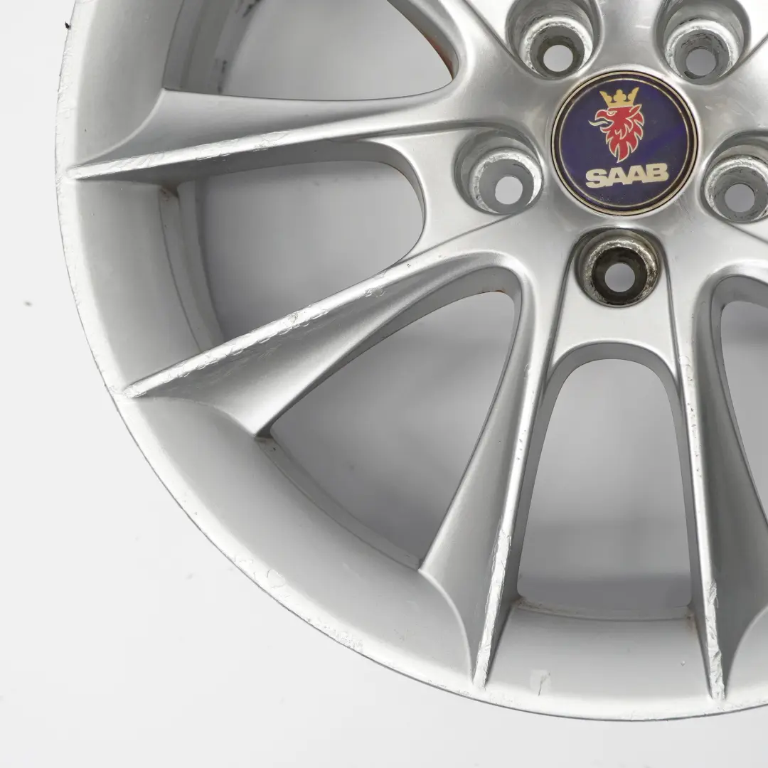 llanta de aleación de plata 18 "ET:41 7.5J para Saab 9-3 con número de pieza 12763042 Saab 9-3 llanta de aleación de plata 18 "ET:41 7.5J - SKU 12763042-2 - Número de pieza 12763042
