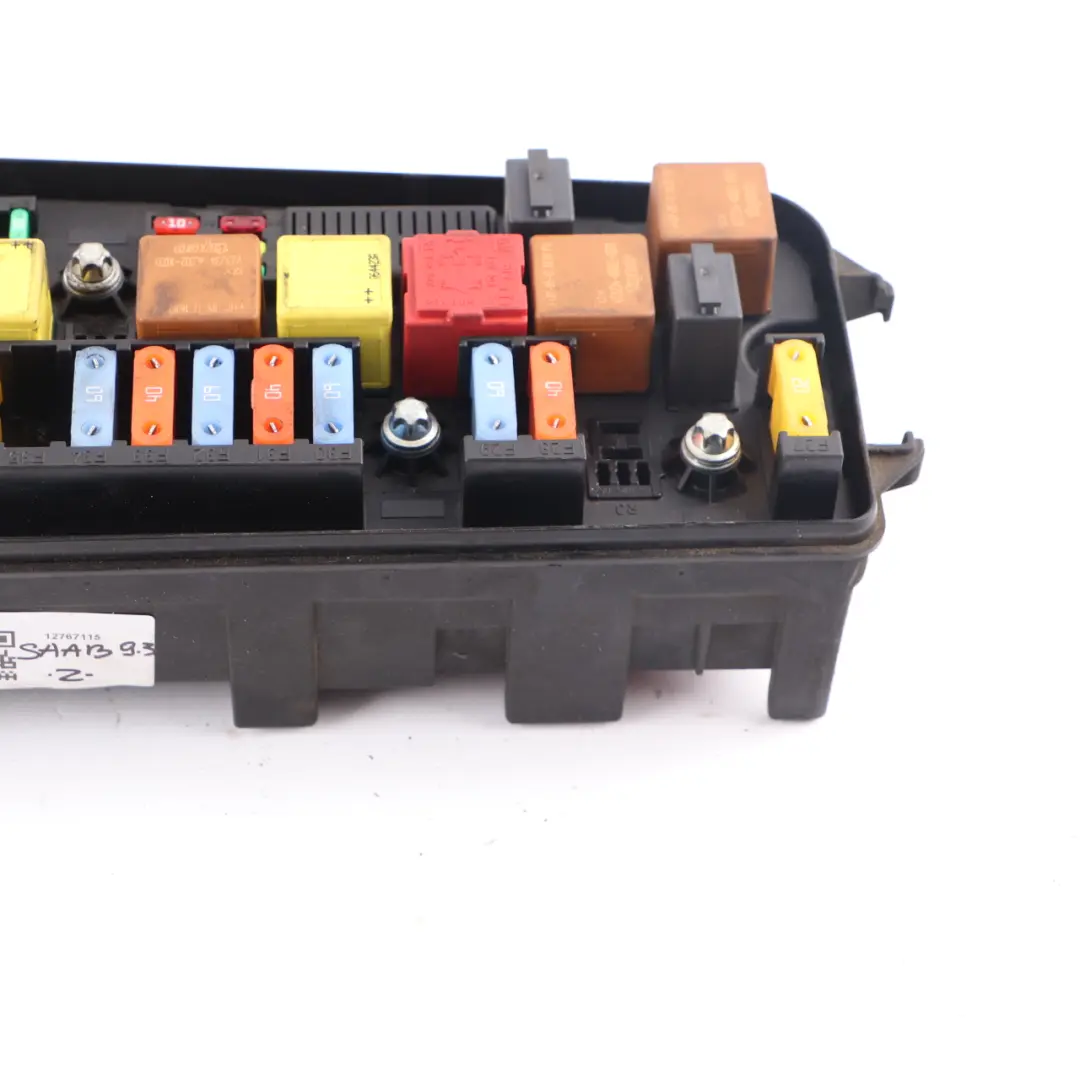 Fuse Box Relay Control Unit Module to SAAB 9-3 with Part number 12767115 SAAB 9-3 Fuse Box Relay Control Unit Module - SKU 12767115 - Part number 12767115