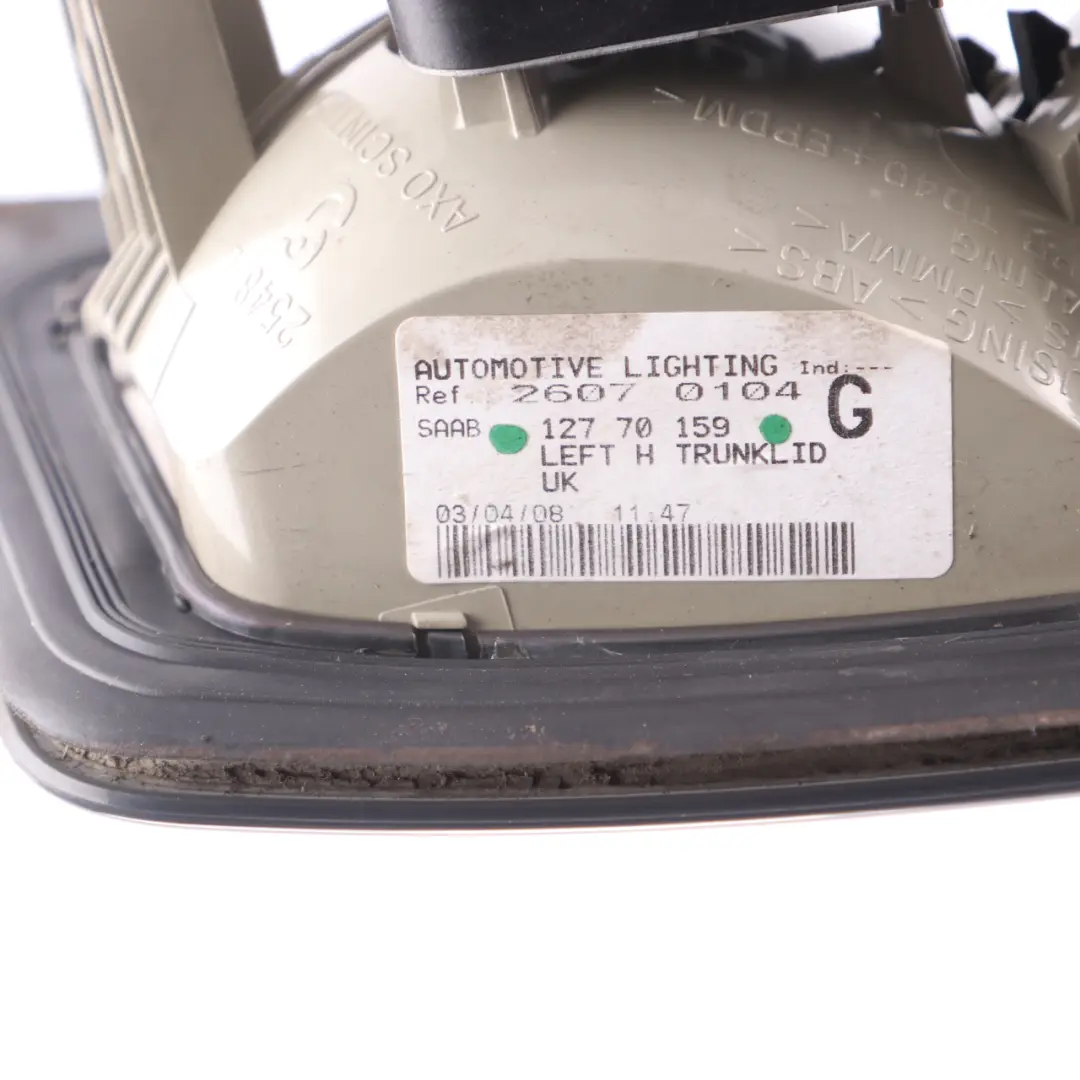 Saab 9-3 Light In Trunk Lid Tailgate Rear Left N/S Lighting Panel Lamp - SKU 12770159 - Part number 12770159