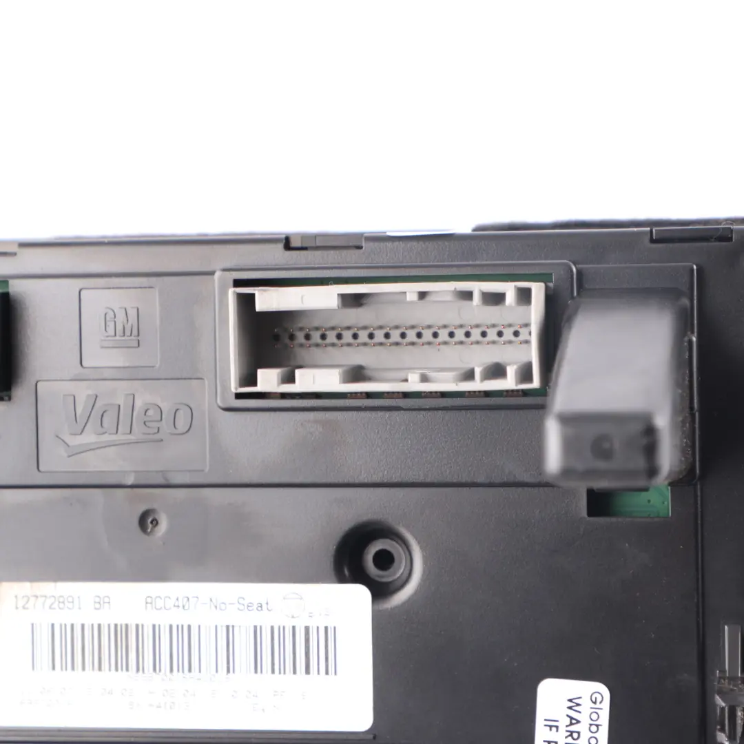 Conditioning Heater Blower Control Panel to SAAB 9-3 Air with Part number 12772891 SAAB 9-3 Air Conditioning Heater Blower Control Panel - SKU 12772891 - Part number 12772891