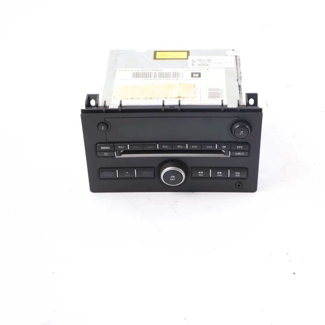 Radio Stereo CD Player Head Unit to SAAB 9-3 with Part number 12779269 SAAB 9-3 Radio Stereo CD Player Head Unit - SKU 12779269-1 - Part number 12779269