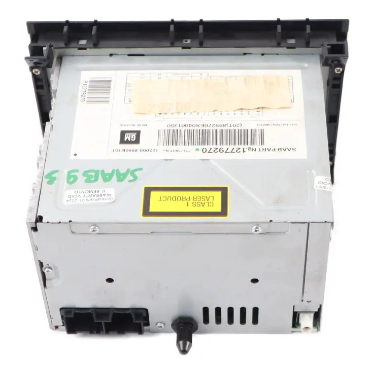 Radio Stereo CD Player Head Unit to SAAB 9-3 with Part number 12779270 SAAB 9-3 Radio Stereo CD Player Head Unit - SKU 12779270 - Part number 12779270