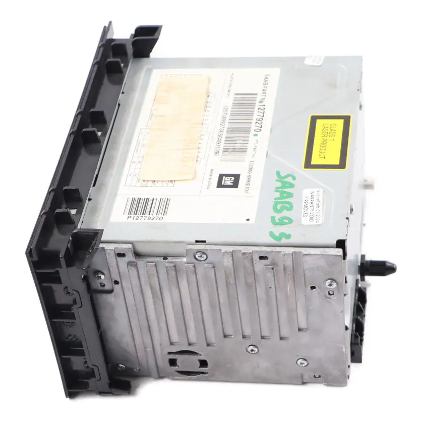 Radio Stereo CD Player Head Unit to SAAB 9-3 with Part number 12779270 SAAB 9-3 Radio Stereo CD Player Head Unit - SKU 12779270 - Part number 12779270