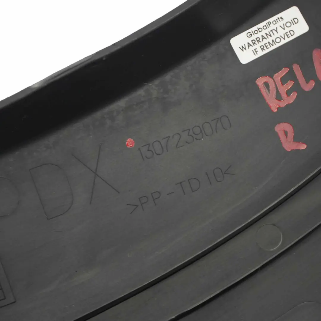 Arch Citroen Relay Fiat Ducato Rear Right O/S Extension Flare Cover to Wheel with Part number 1307239070 Wheel Arch Citroen Relay Fiat Ducato Rear Right O/S Extension Flare Cover - SKU 1307239070 - Part number 1307239070