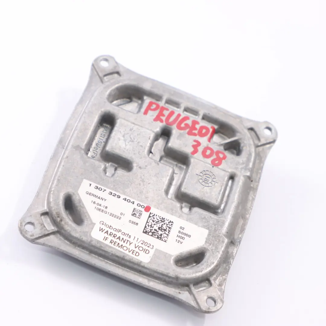 Module ballast de contrôle de niveau de phare xénon pour Peugeot 308 à propos du numéro de pièce 130732940400 Peugeot 308 Module ballast de contrôle de niveau de phare xénon - SKU 130732940400 - Numéro de pièce 130732940400