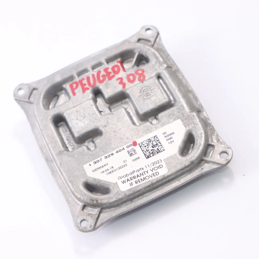 Module ballast de contrôle de niveau de phare xénon pour Peugeot 308 à propos du numéro de pièce 130732940400 Peugeot 308 Module ballast de contrôle de niveau de phare xénon - SKU 130732940400 - Numéro de pièce 130732940400