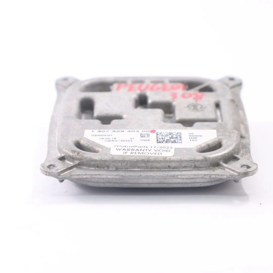 Módulo unidad balasto control nivel de faros de xenón para Peugeot 308 con número de pieza 130732940400 Peugeot 308 Módulo unidad balasto control nivel de faros de xenón - SKU 130732940400 - Número de pieza 130732940400