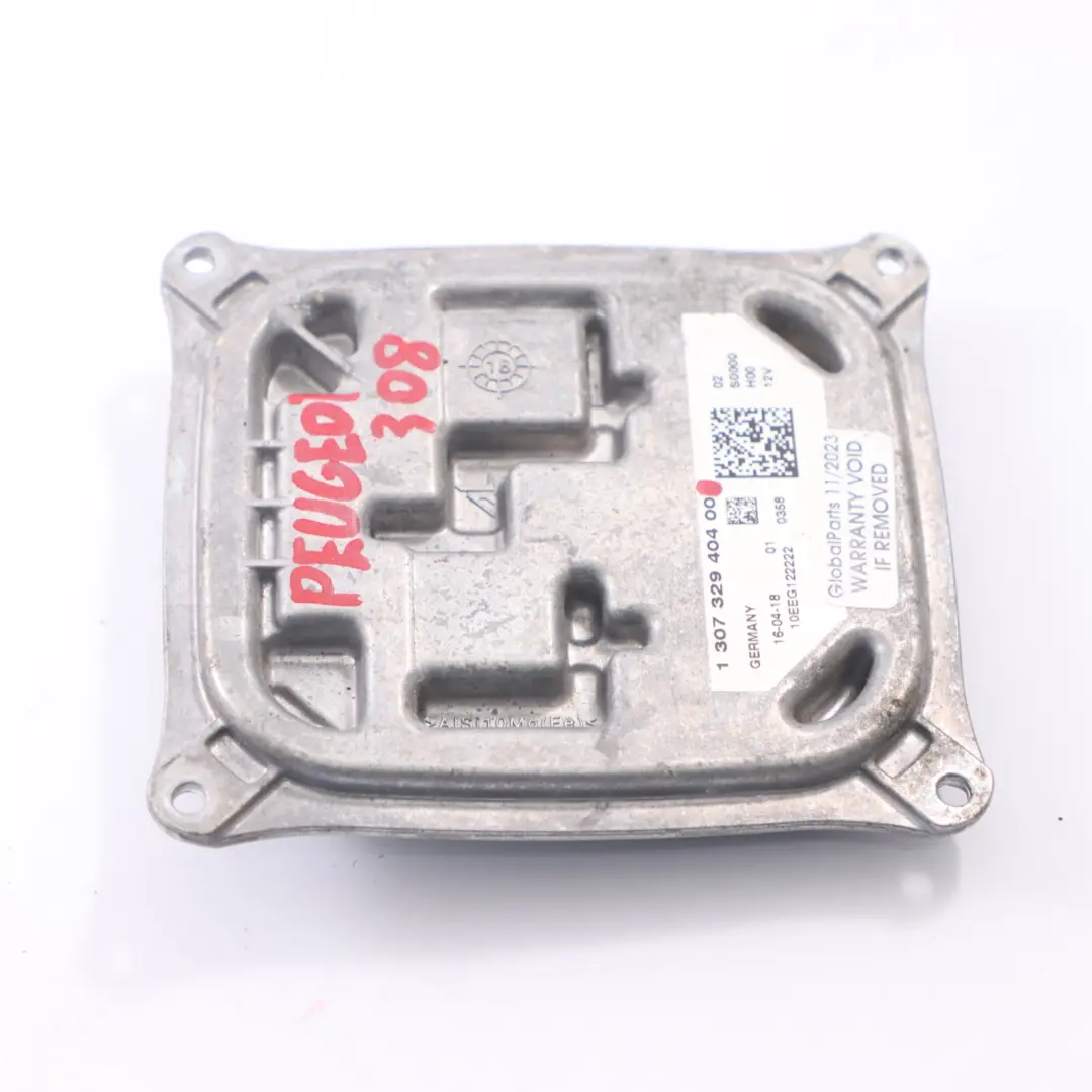 Przetwornica Xenon do Peugeot 308 o numerze 130732940400 Peugeot 308 Przetwornica Xenon - SKU 130732940400 - Numer Części 130732940400