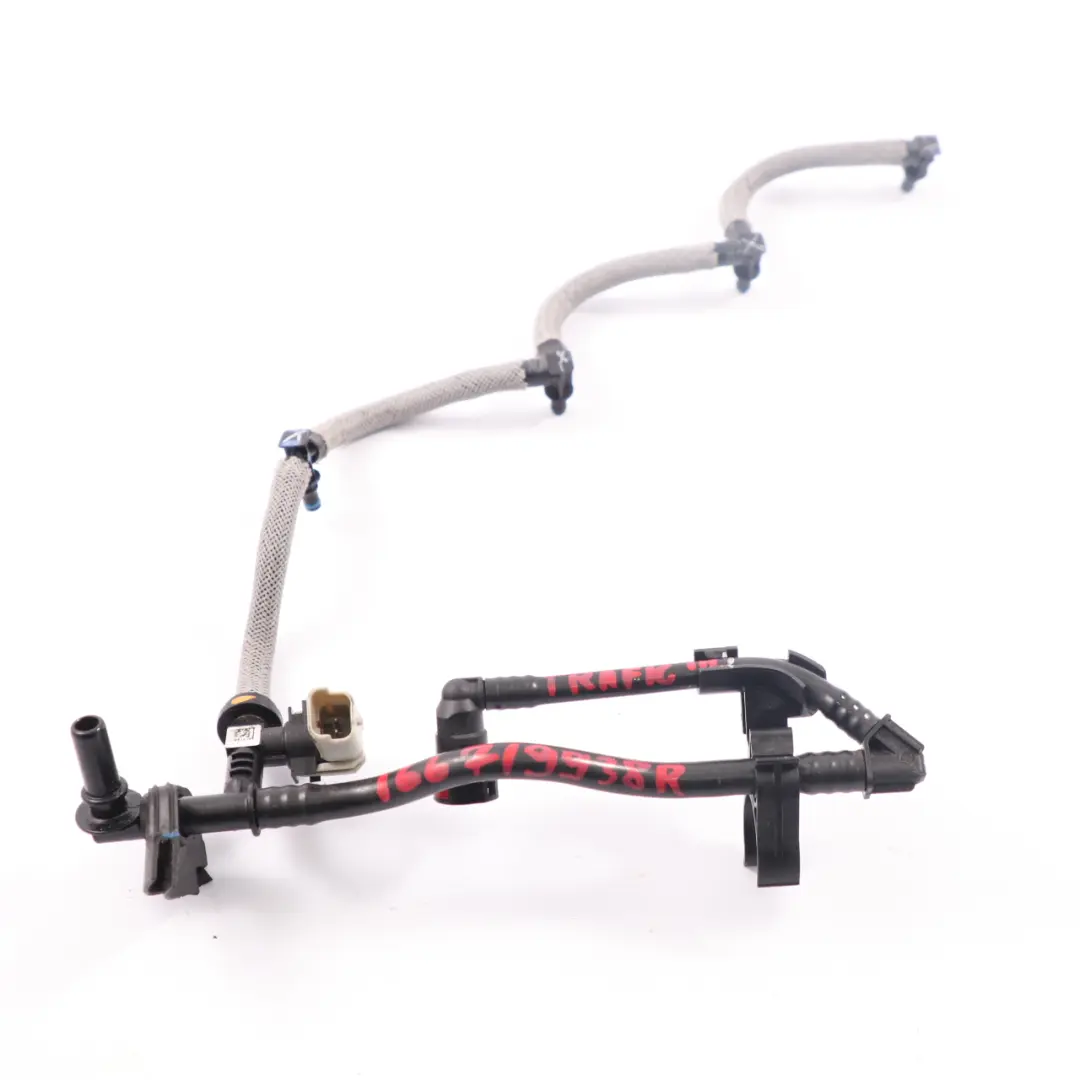 Línea de derrame de retorno de combustible para Renault Trafic III Vivaro B 1.6 DCI con número de pieza 130C20393R Renault Trafic III Vivaro B 1.6 DCI Línea de derrame de retorno de combustible - SKU 130C20393R - Número de pieza 130C20393R