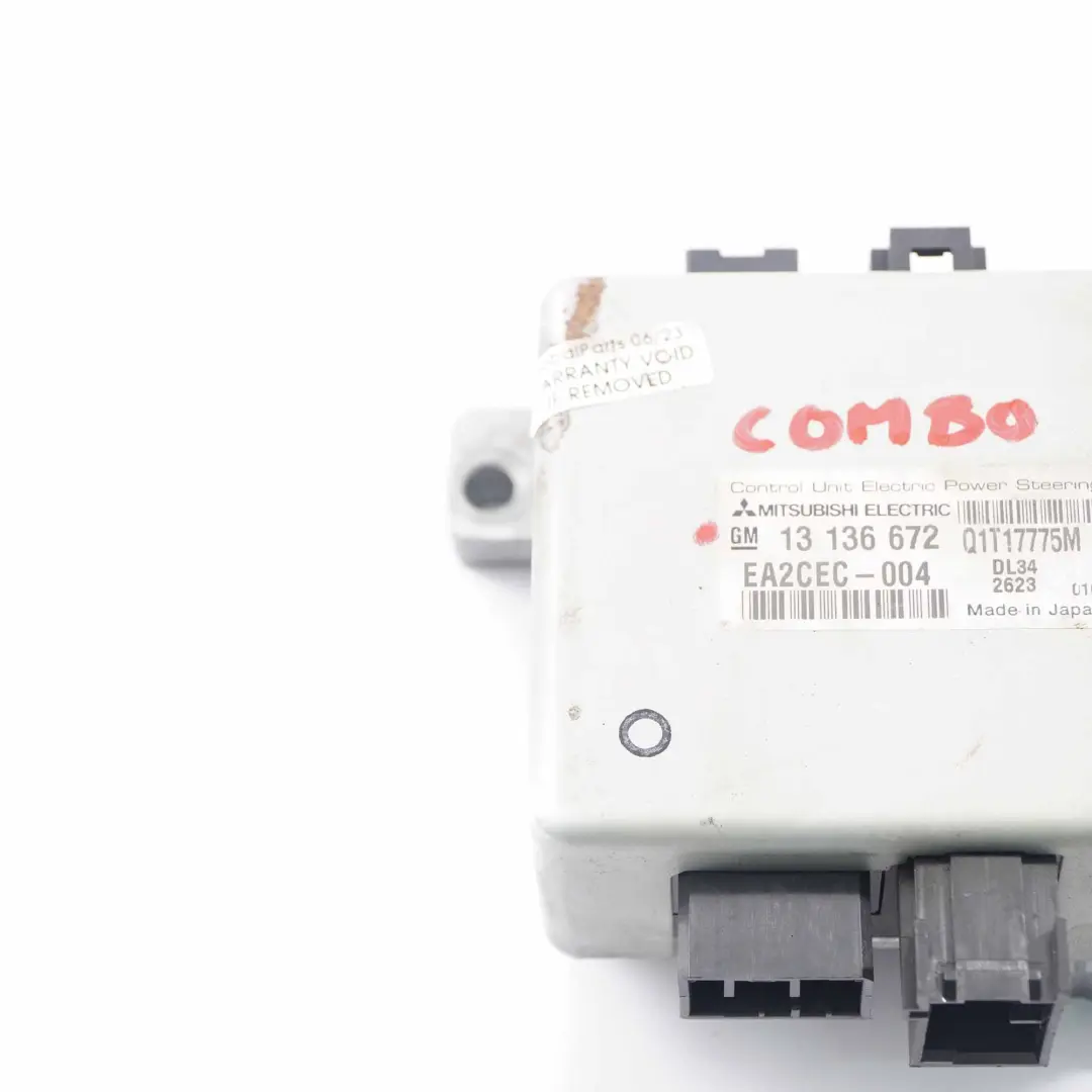 Opel Combo Steering Column Power Steering Control Unit Module ECU - SKU 13136672 - Part number 13136672