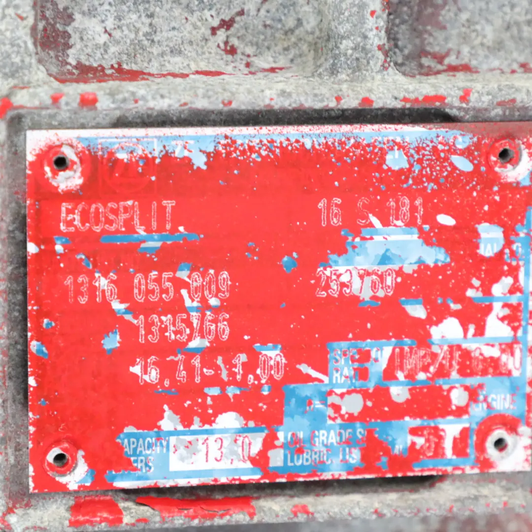 85CF 85.430 Boîte Vitesses Manuelle Transmission ZF S181 16S181 GARANTIE DAF - SKU 1315766 - Numéro de pièce 1315766