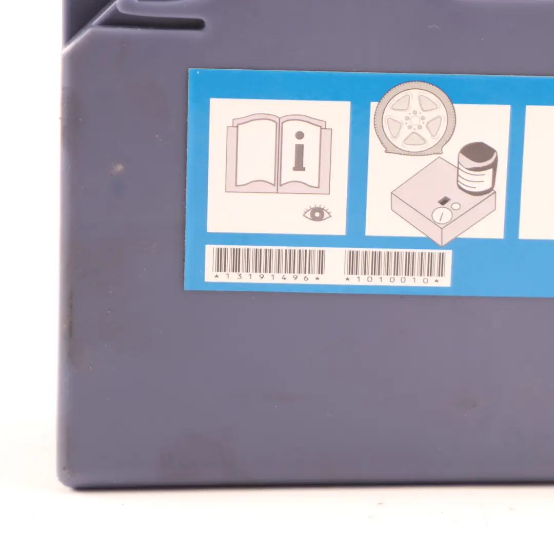 Tyre Inflation Air Pump Compressor Sealant Container Set to Vauxhall with Part number 13191496 Vauxhall Tyre Inflation Air Pump Compressor Sealant Container Set - SKU 13191496 - Part number 13191496