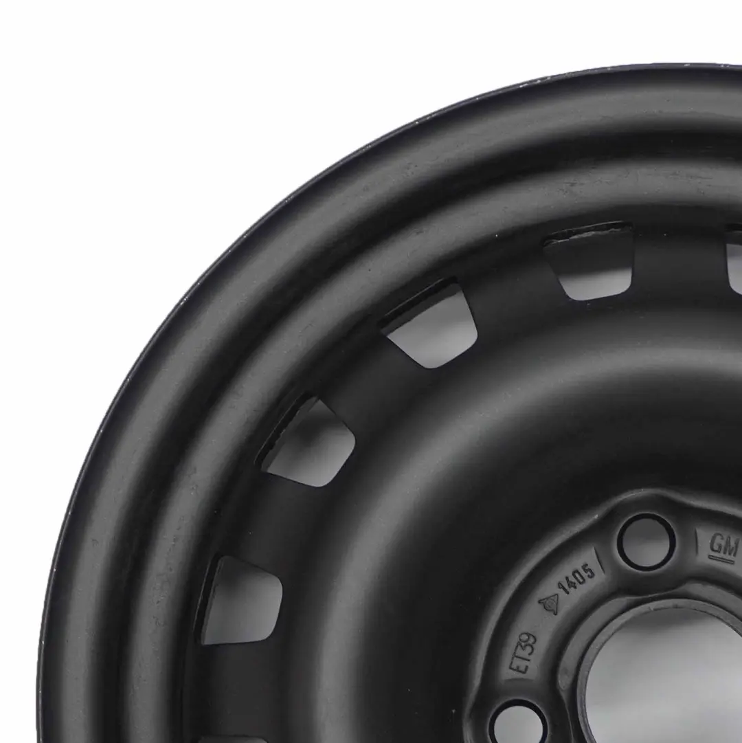 Cerchio in acciaio nero 5.5J 14'' ET:39 per Opel Corsa D con numero di parte 13211896 Opel Corsa D Cerchio in acciaio nero 5.5J 14'' ET:39 - SKU 13211896 - Numero di parte 13211896
