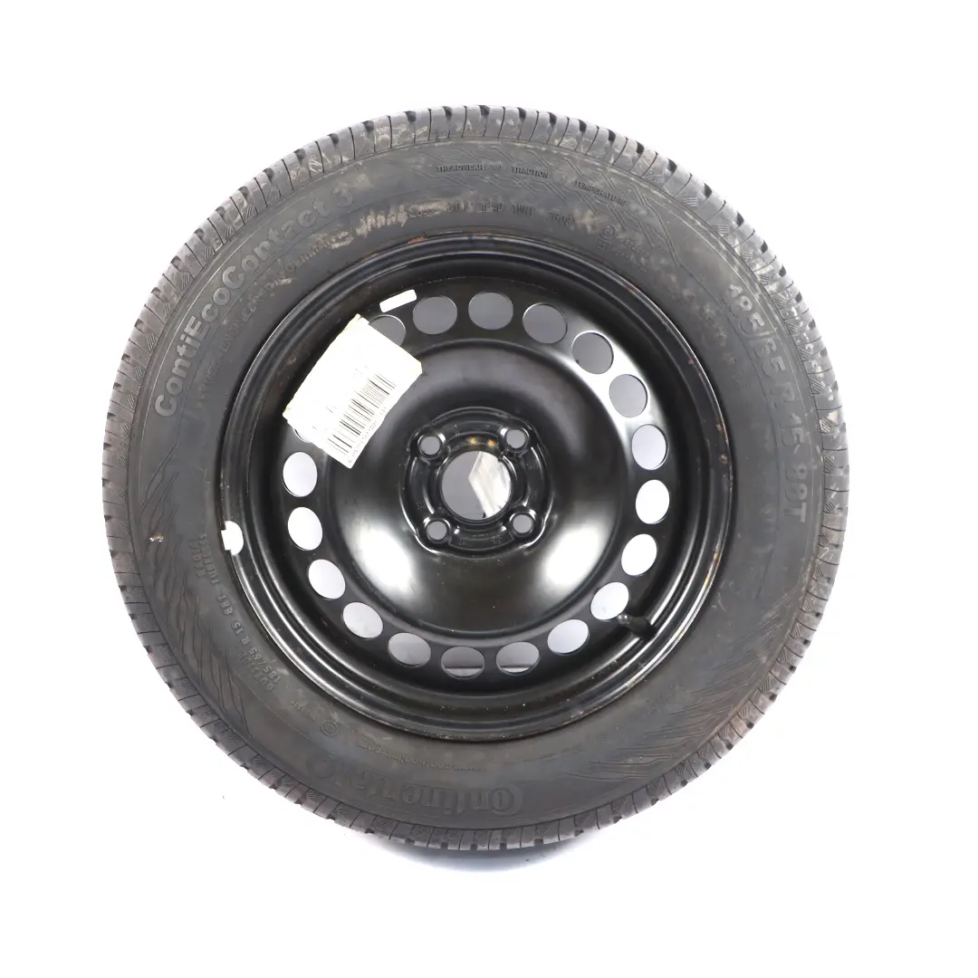 Spare Wheel Vauxhall Corsa D Wheel Steel R15 6J ET:39 Continental 185/65 F4 to with Part number 13211897 Spare Wheel Vauxhall Corsa D Wheel Steel R15 6J ET:39 Continental 185/65 F4 - SKU 13211897 - Part number 13211897