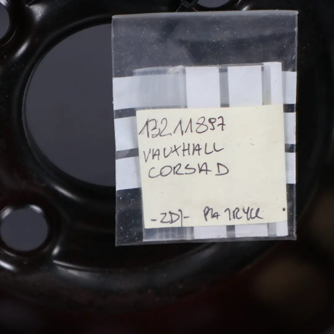 Spare Wheel Vauxhall Corsa D Wheel Steel R15 6J ET:39 Continental 185/65 F4 to with Part number 13211897 Spare Wheel Vauxhall Corsa D Wheel Steel R15 6J ET:39 Continental 185/65 F4 - SKU 13211897 - Part number 13211897