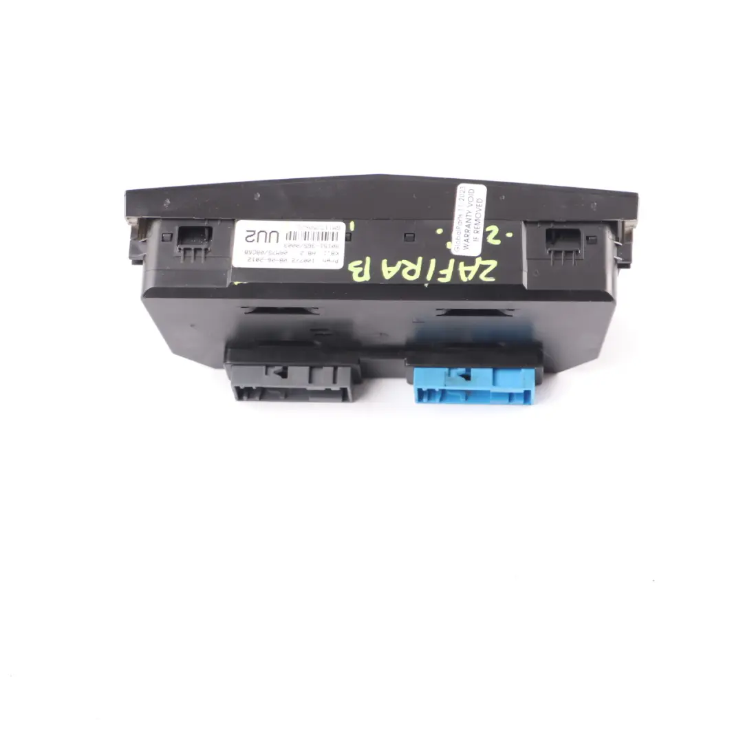 Heater Air Con Climate Control Panel Switch to Vauxhall Opel Zafira B with Part number 13250622 Vauxhall Opel Zafira B Heater Air Con Climate Control Panel Switch - SKU 13250622 - Part number 13250622