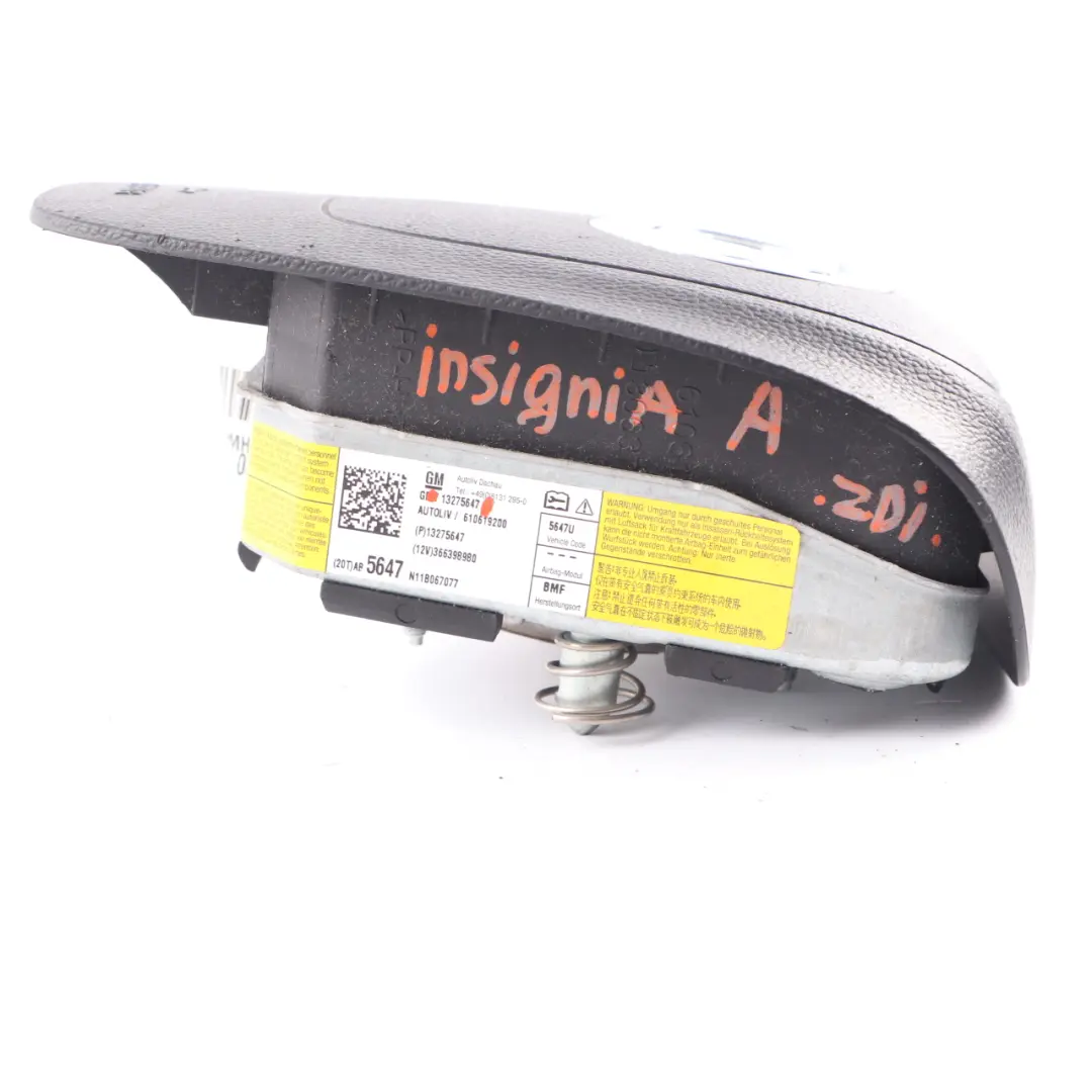 Steering Wheel Air Bag Driver Module Airbag Black to Vauxhall Insignia A with Part number 13275647 Vauxhall Insignia A Steering Wheel Air Bag Driver Module Airbag Black - SKU 13275647 - Part number 13275647